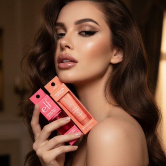 Elf Sheer Blush Tint and Lip Balm Set - Strawberry & Pink Positive NWT - Picture 1 of 5